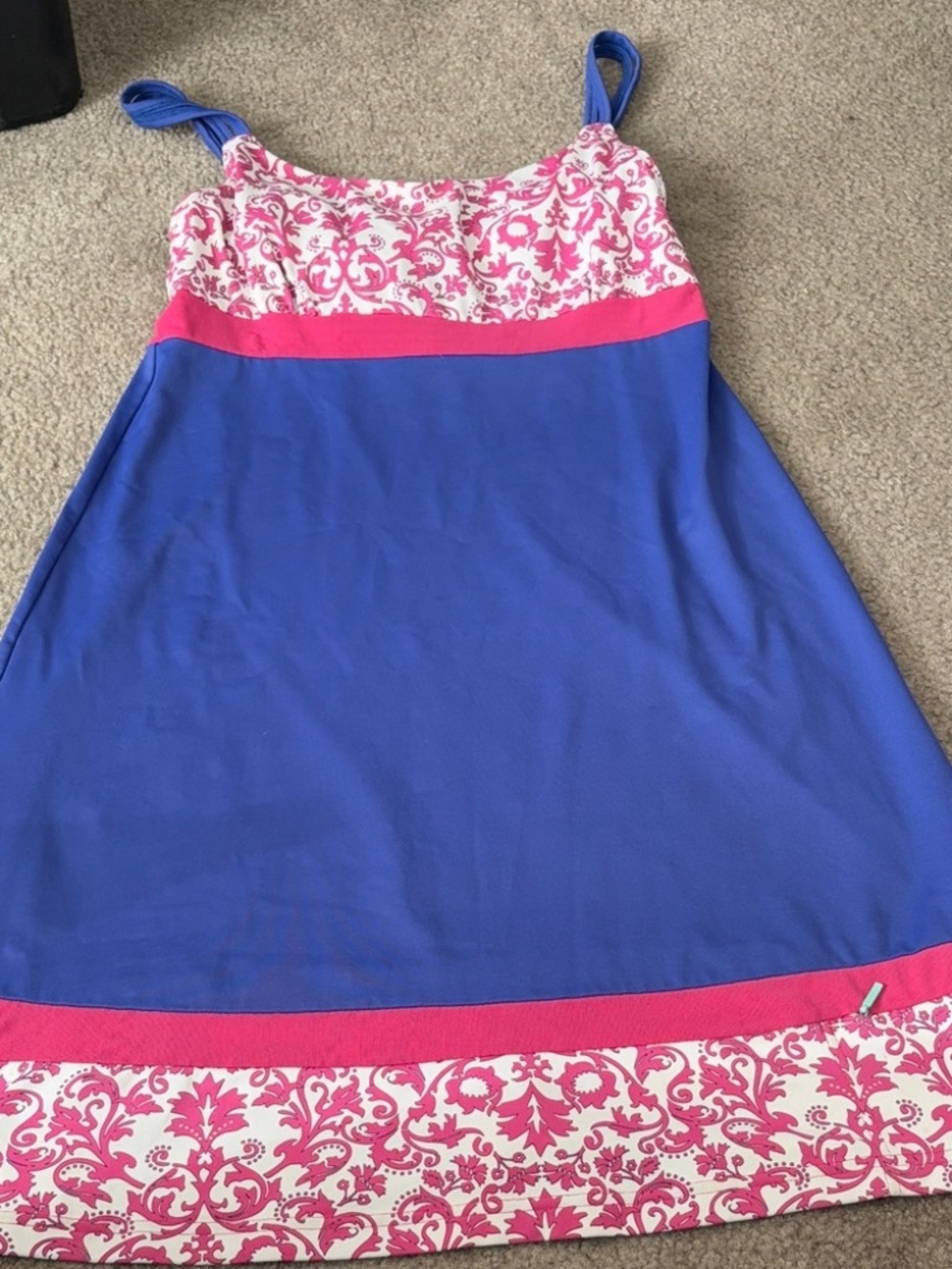 Speedo Size Medium M Blue and Pink Women’s Dress with Hidden Pocket lot6068